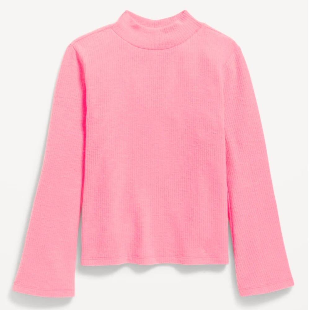 OLD NAVY Cozy Mock-Neck Bell-Sleeve Ribbed
Top - NWOT